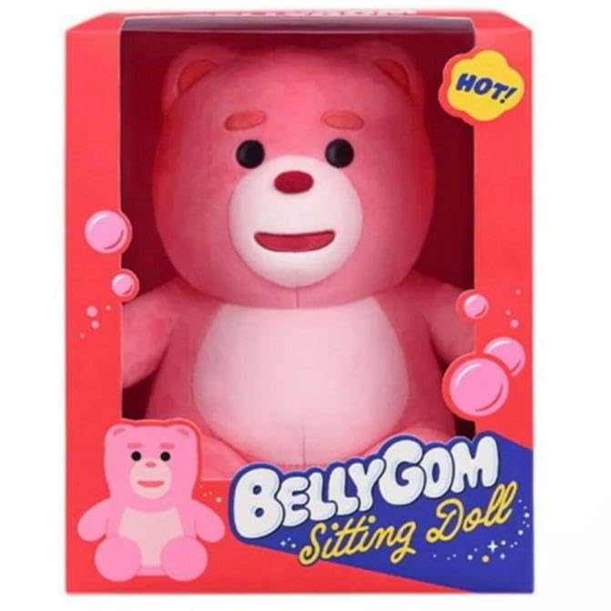 Bellygom Sitting Doll ピンク ぬいぐるみ Amazon.co.jp: ベリゴム ぬいぐるみ ベリーゴム sitting doll